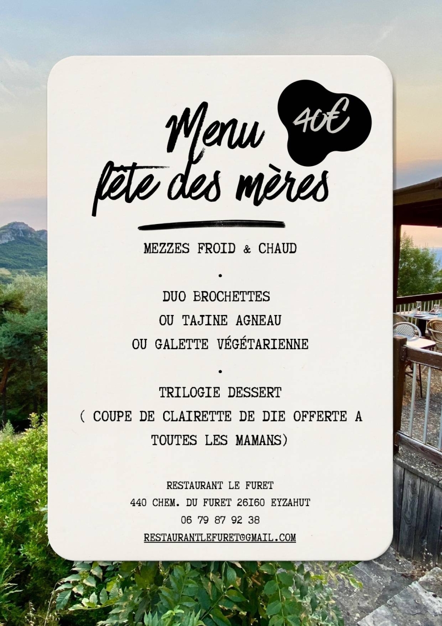 évènements - Le Furet - restaurant EYZAHUT - Brunch Montélimar - Restaurant Libanais Montélimar